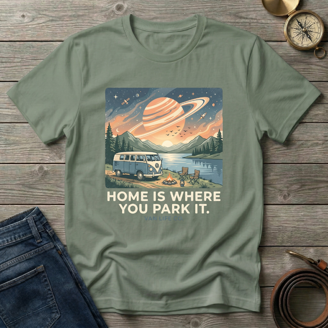 HOME IS WHERE YOU PARK IT T-SHIRT