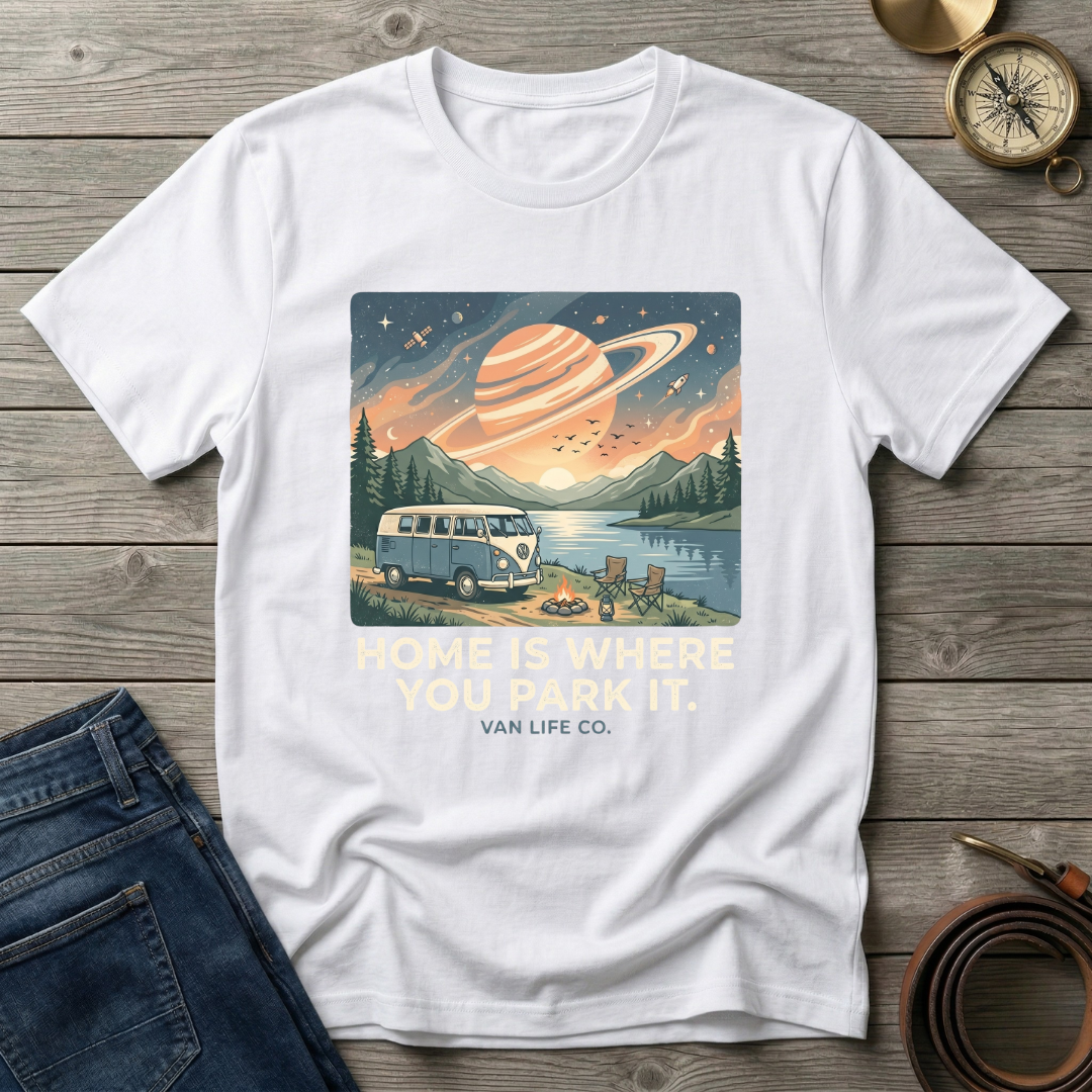 HOME IS WHERE YOU PARK IT T-SHIRT