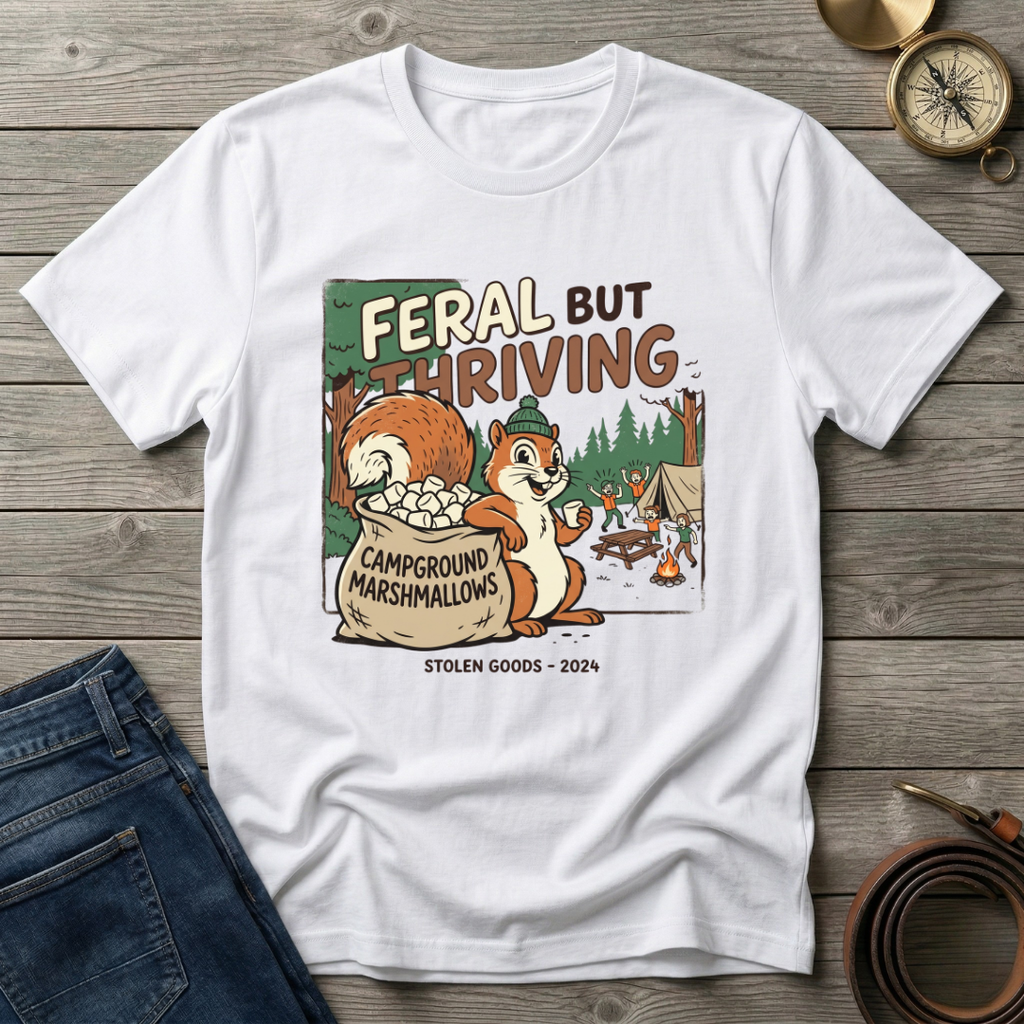FERAL BUT THRIVING T-SHIRT