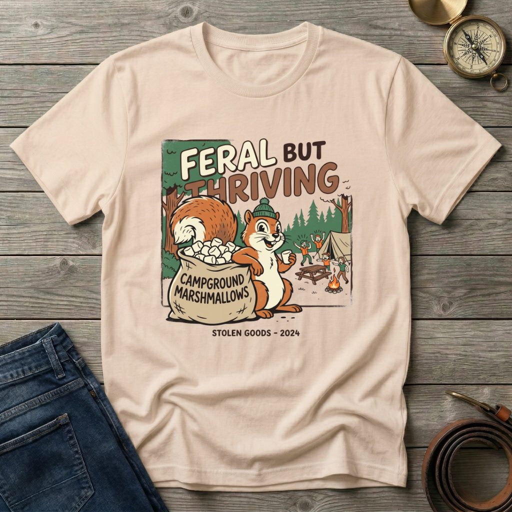FERAL BUT THRIVING T-SHIRT