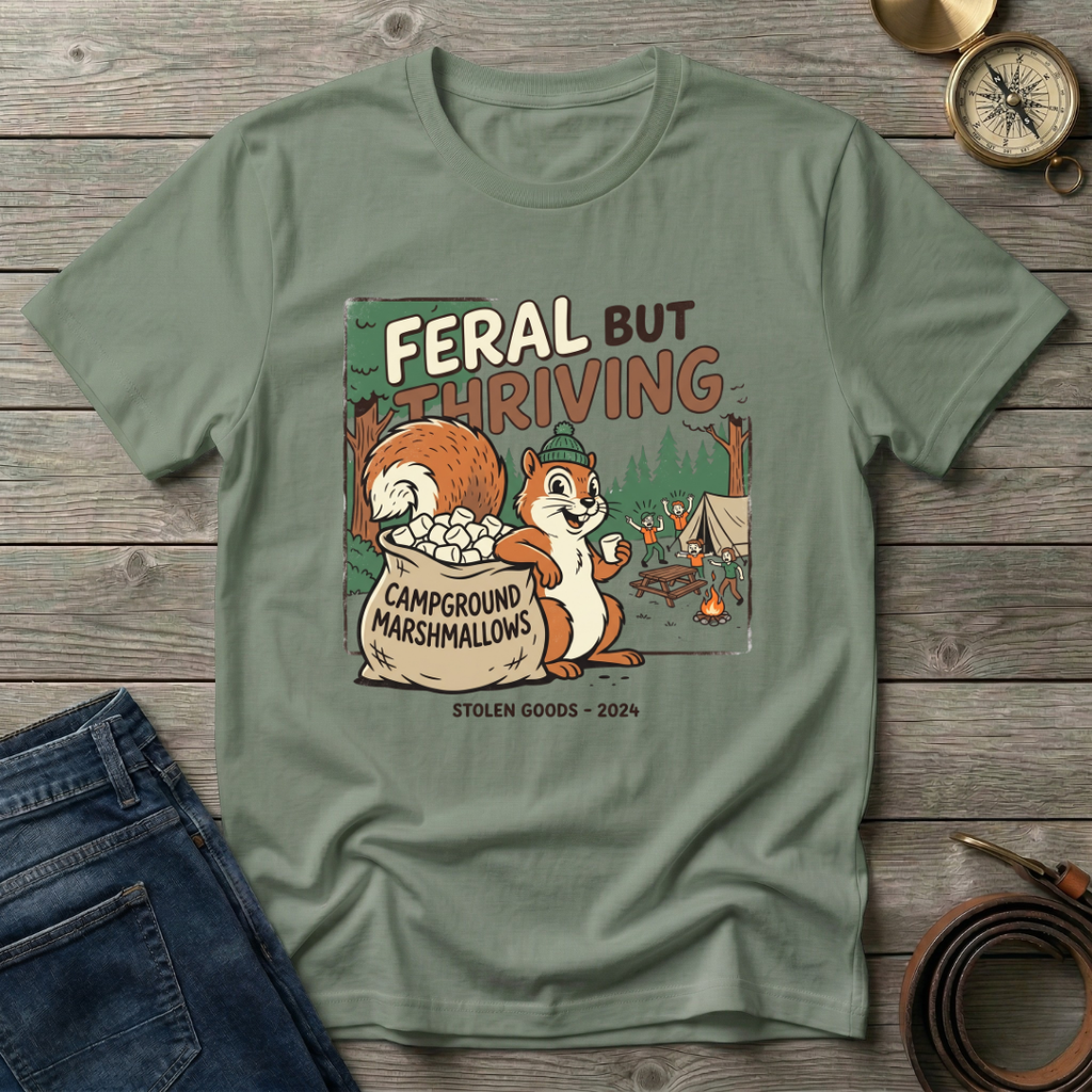 FERAL BUT THRIVING T-SHIRT