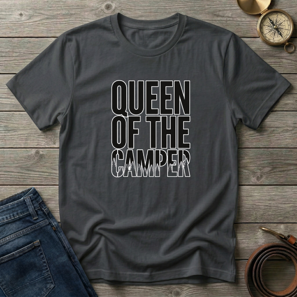 QUEEN OF THE CAMPER  T-SHIRT