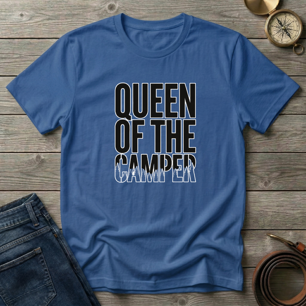 QUEEN OF THE CAMPER  T-SHIRT