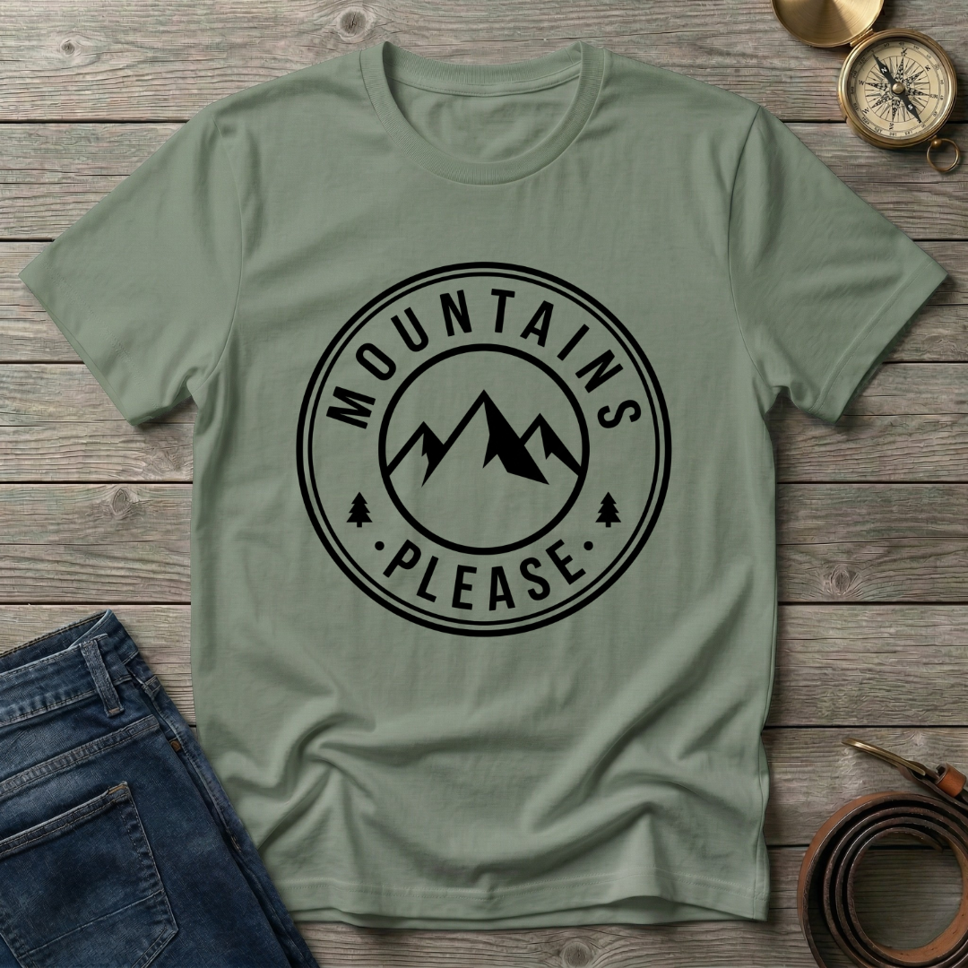 MOUNTAINS PLEASE T-SHIRT