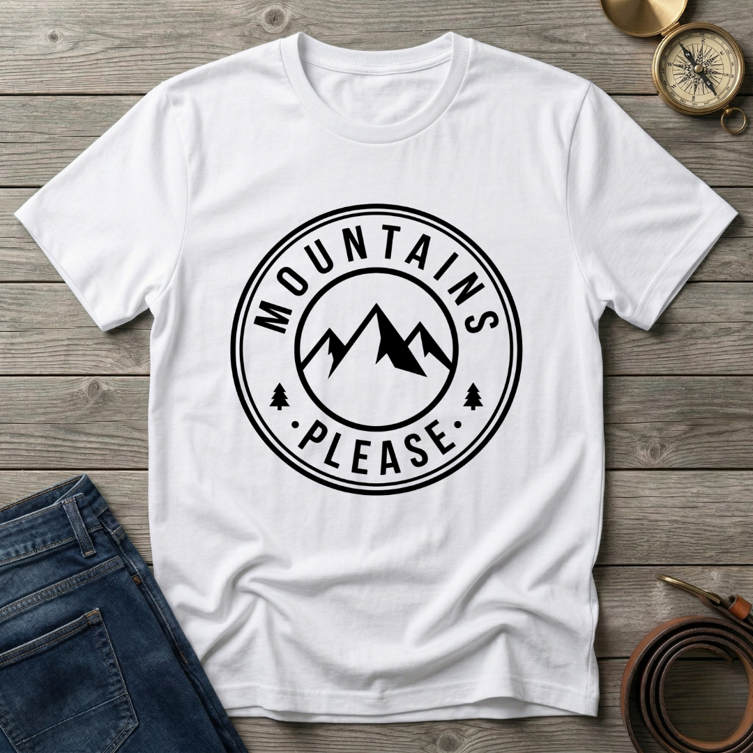 MOUNTAINS PLEASE T-SHIRT