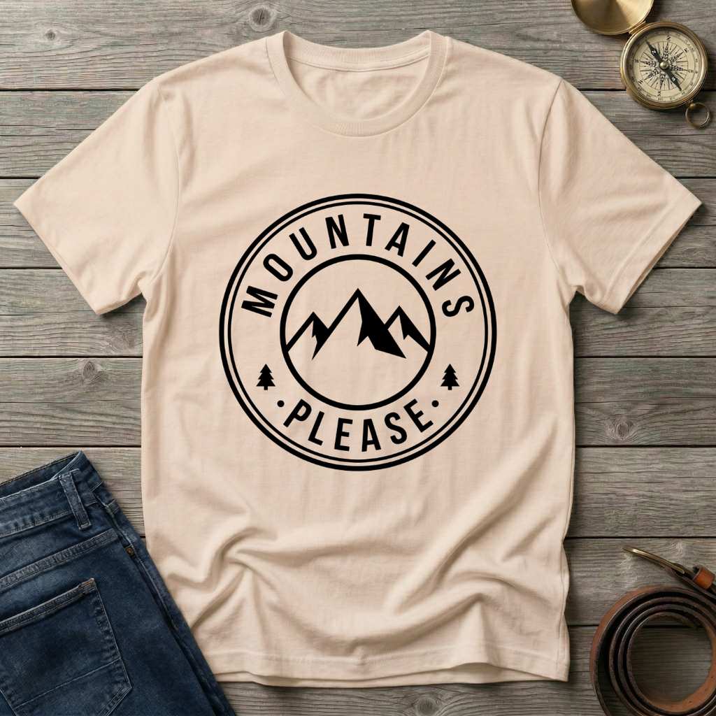 MOUNTAINS PLEASE T-SHIRT