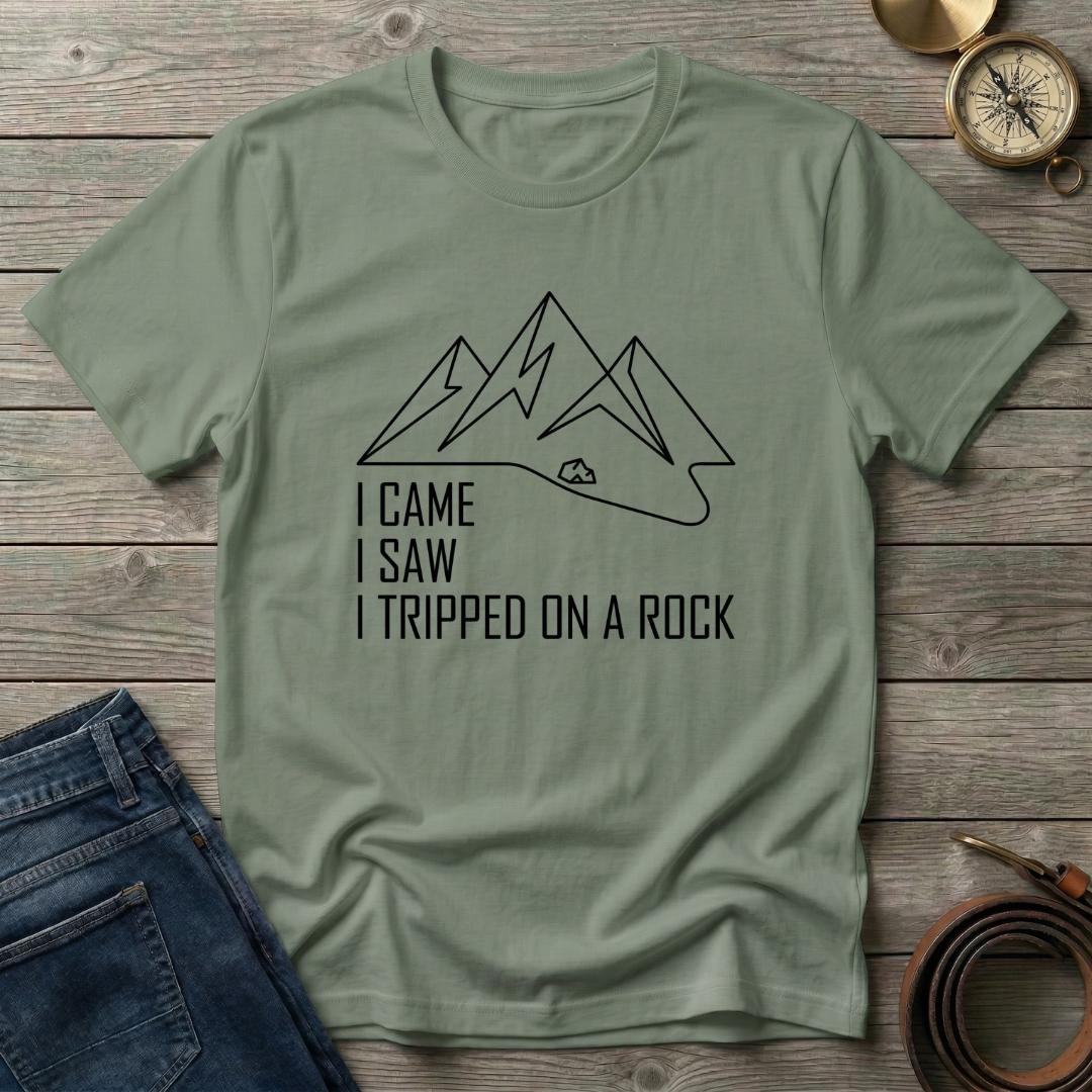 TRIPPED ON A ROCK T-SHIRT