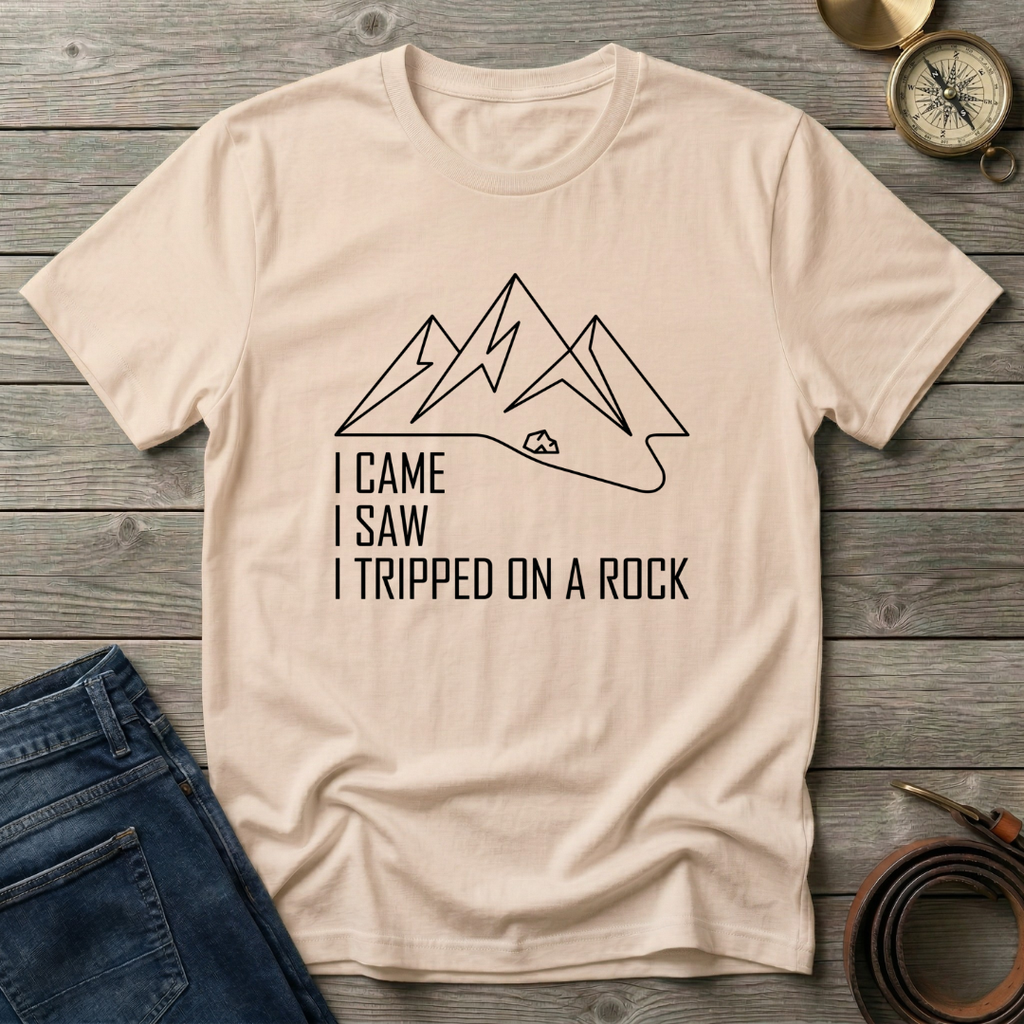 TRIPPED ON A ROCK T-SHIRT