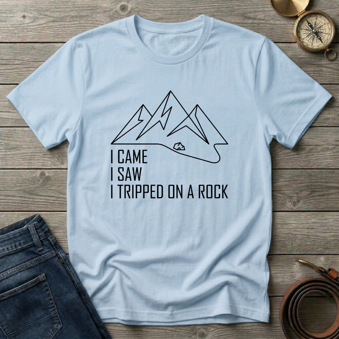 TRIPPED ON A ROCK T-SHIRT
