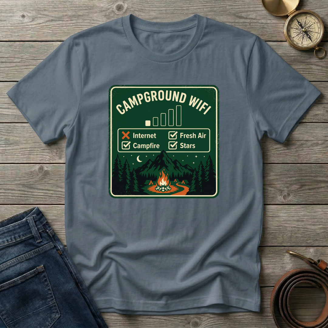 CAMPGROUND WIFI T-SHIRT