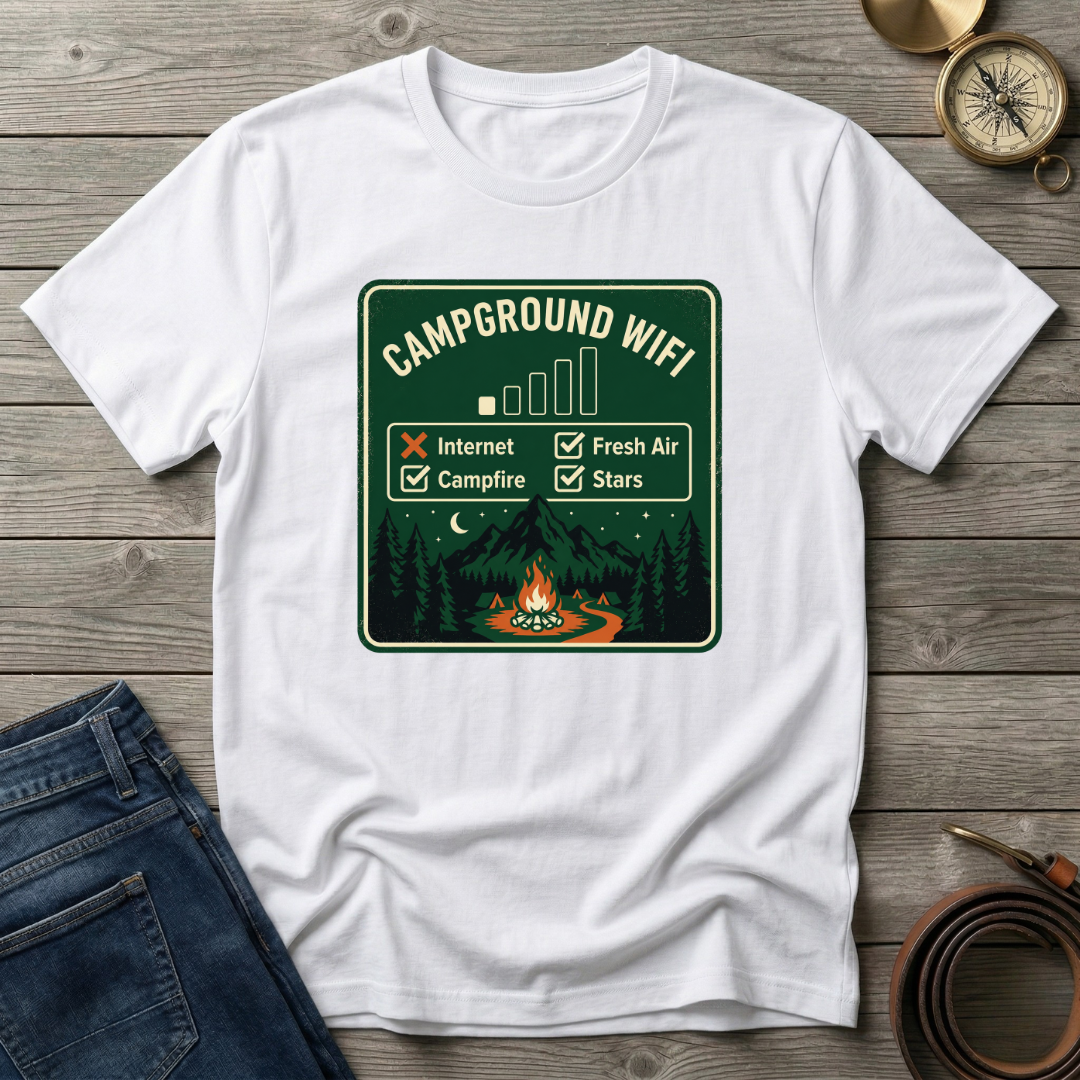 CAMPGROUND WIFI T-SHIRT