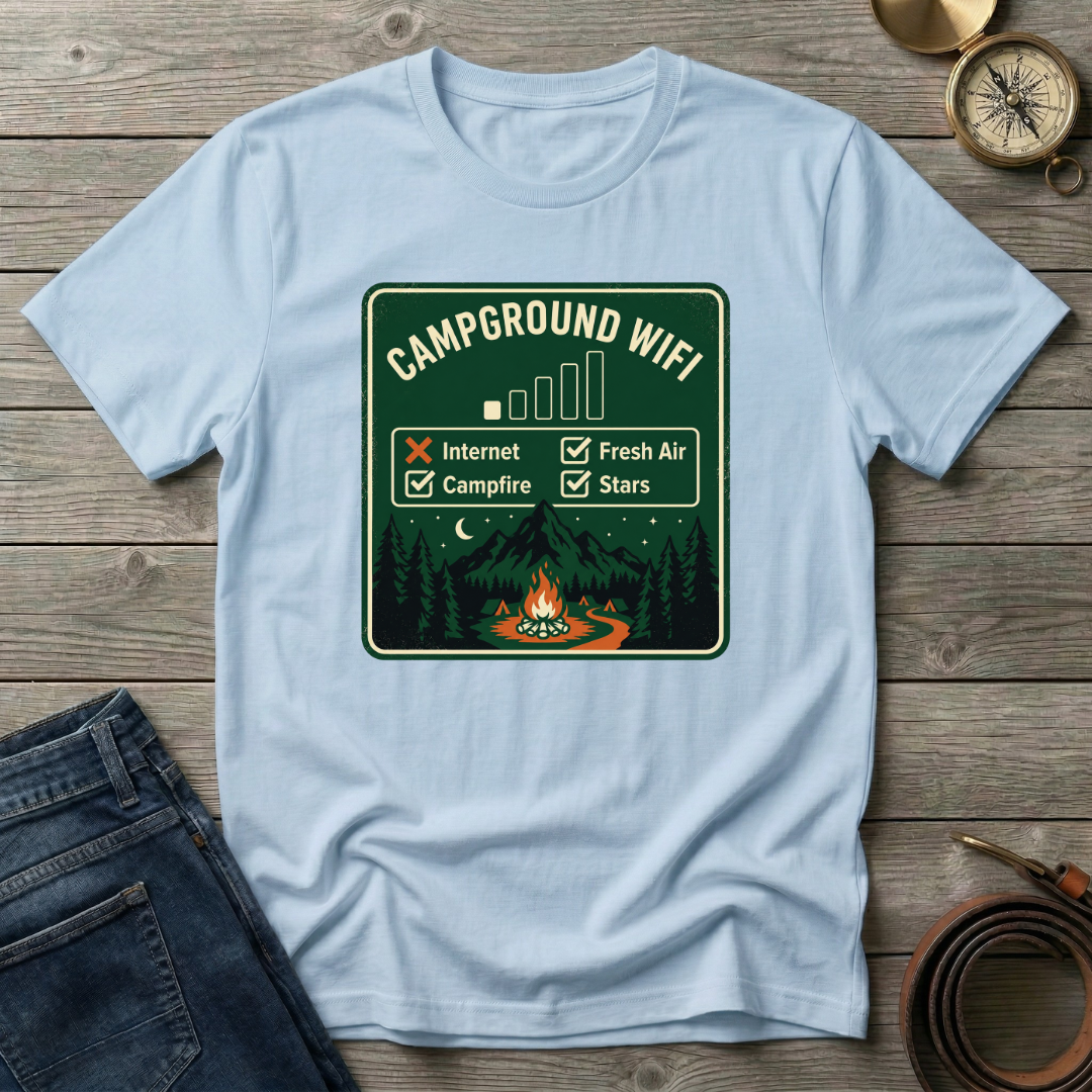 CAMPGROUND WIFI T-SHIRT