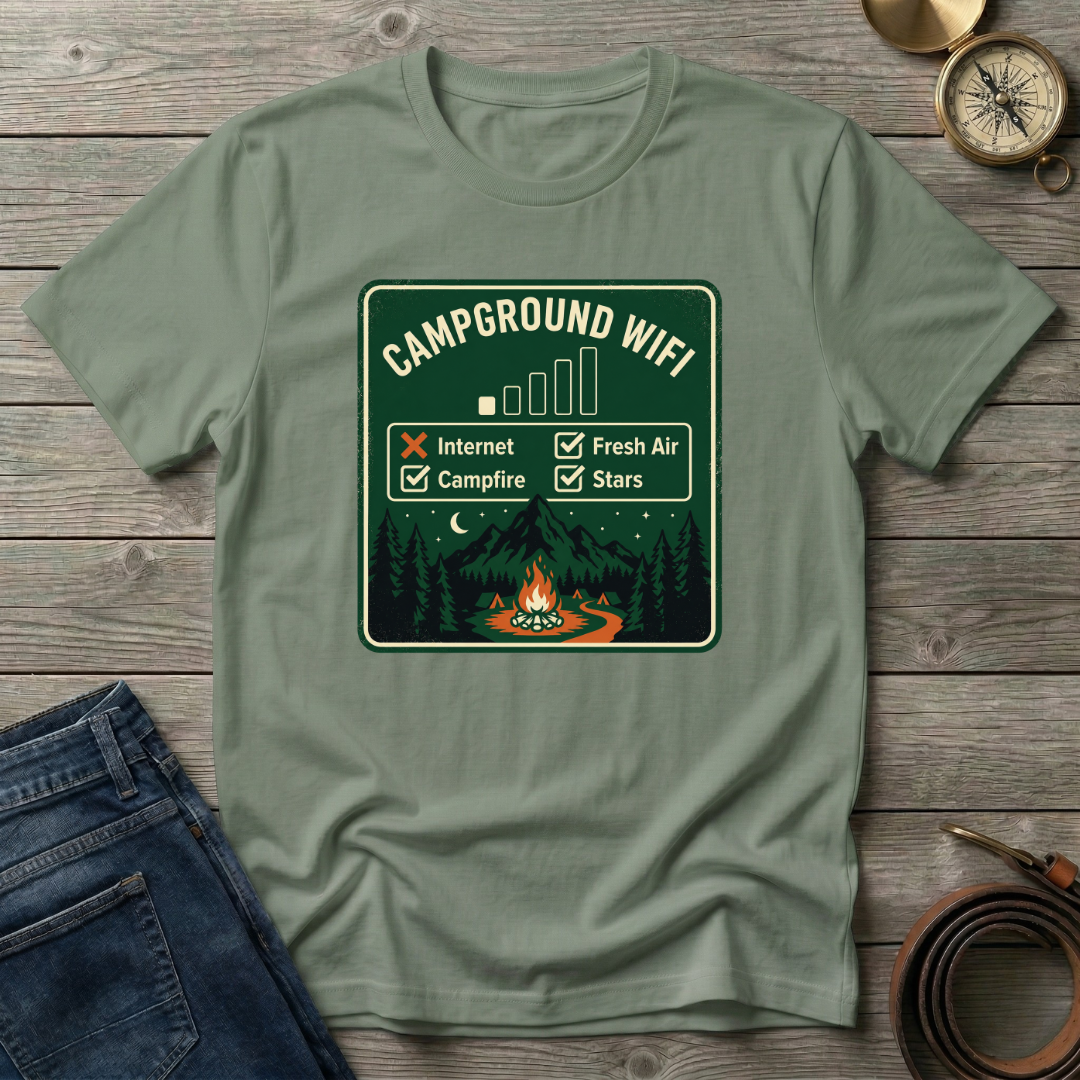 CAMPGROUND WIFI T-SHIRT