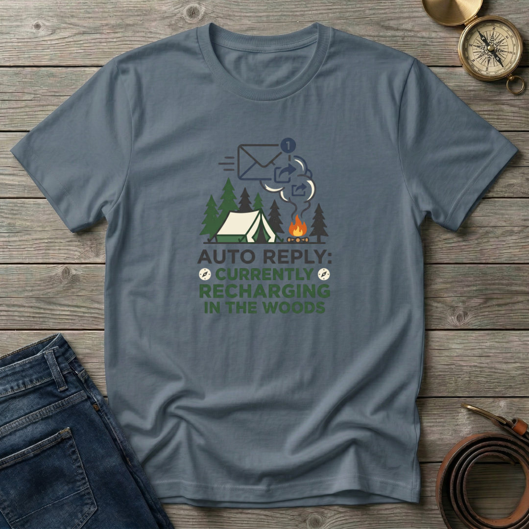 RECHARGING IN THE WOODS T-SHIRT
