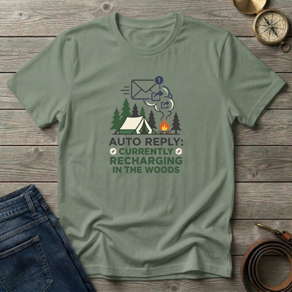 RECHARGING IN THE WOODS T-SHIRT