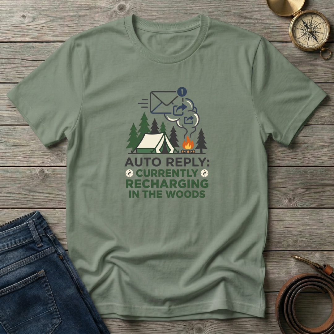 RECHARGING IN THE WOODS T-SHIRT
