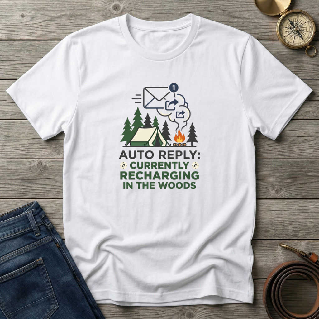 RECHARGING IN THE WOODS T-SHIRT