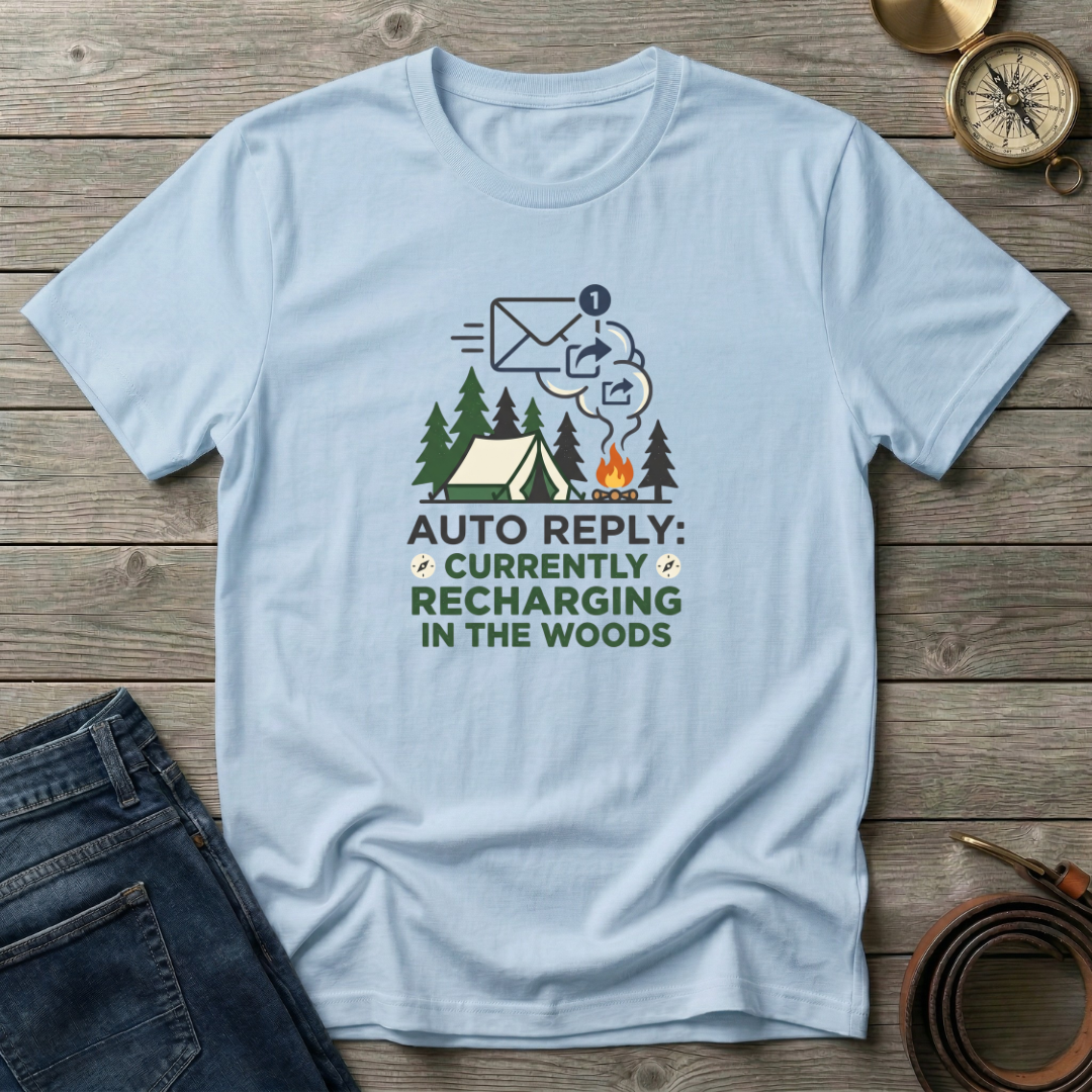 RECHARGING IN THE WOODS T-SHIRT