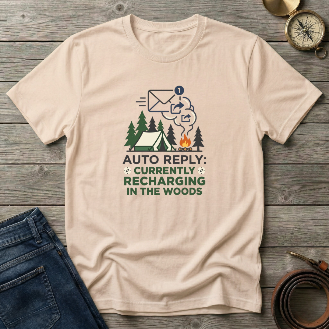 RECHARGING IN THE WOODS T-SHIRT