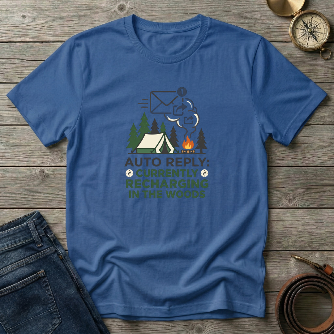 RECHARGING IN THE WOODS T-SHIRT
