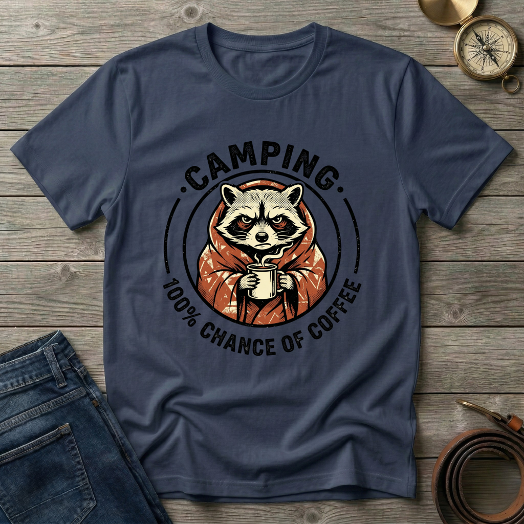 100% CHANCE OF COFFEE T-SHIRT