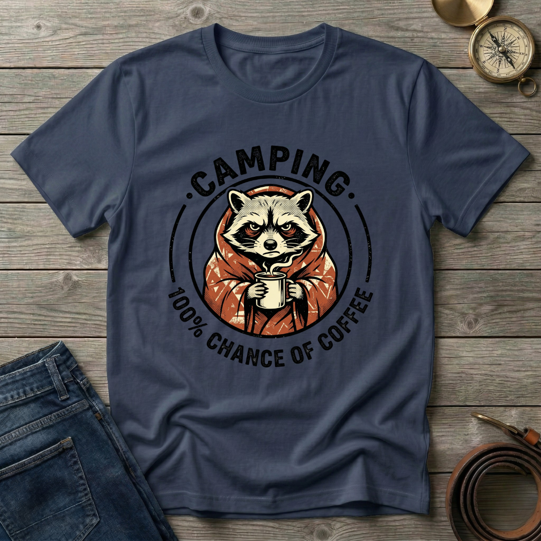 100% CHANCE OF COFFEE T-SHIRT