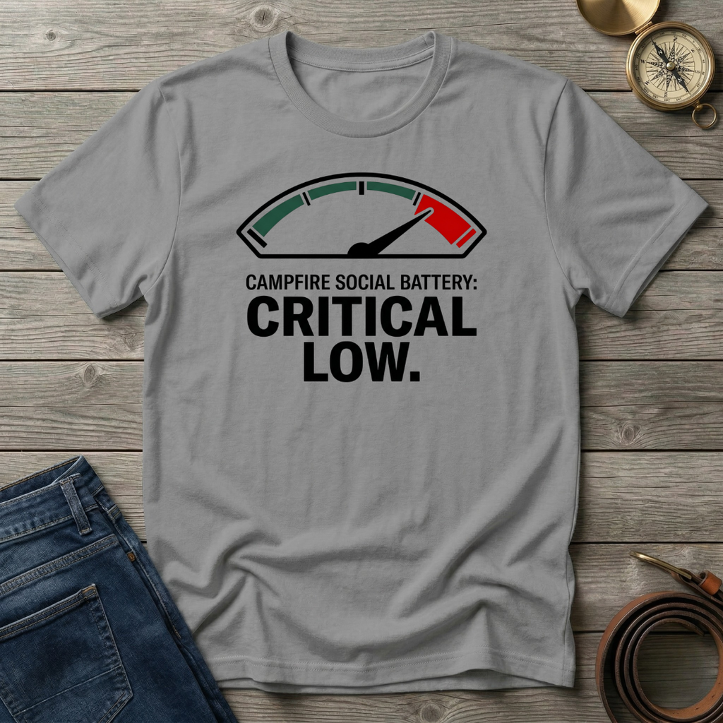 CAMPFIRE SOCIAL BATTERY T-SHIRT