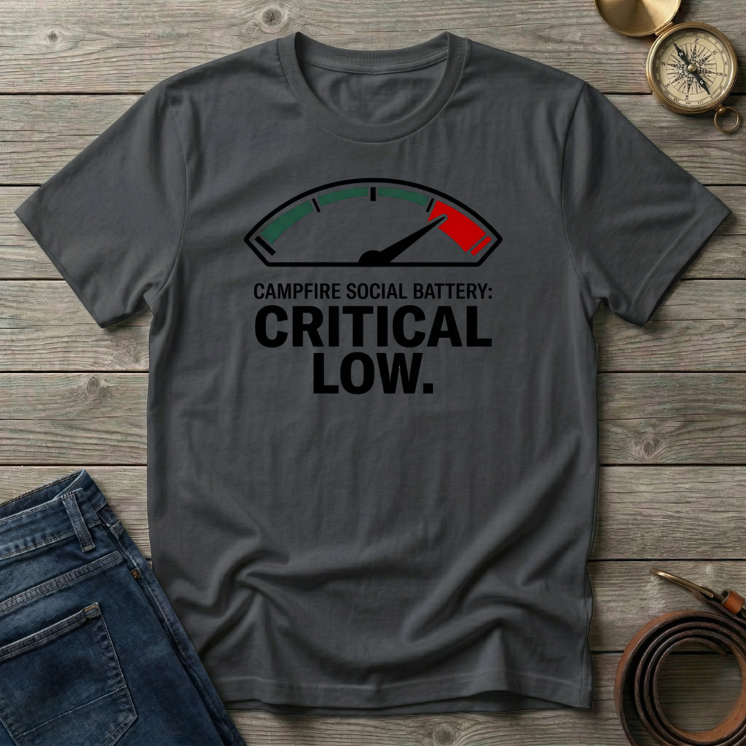 CAMPFIRE SOCIAL BATTERY T-SHIRT