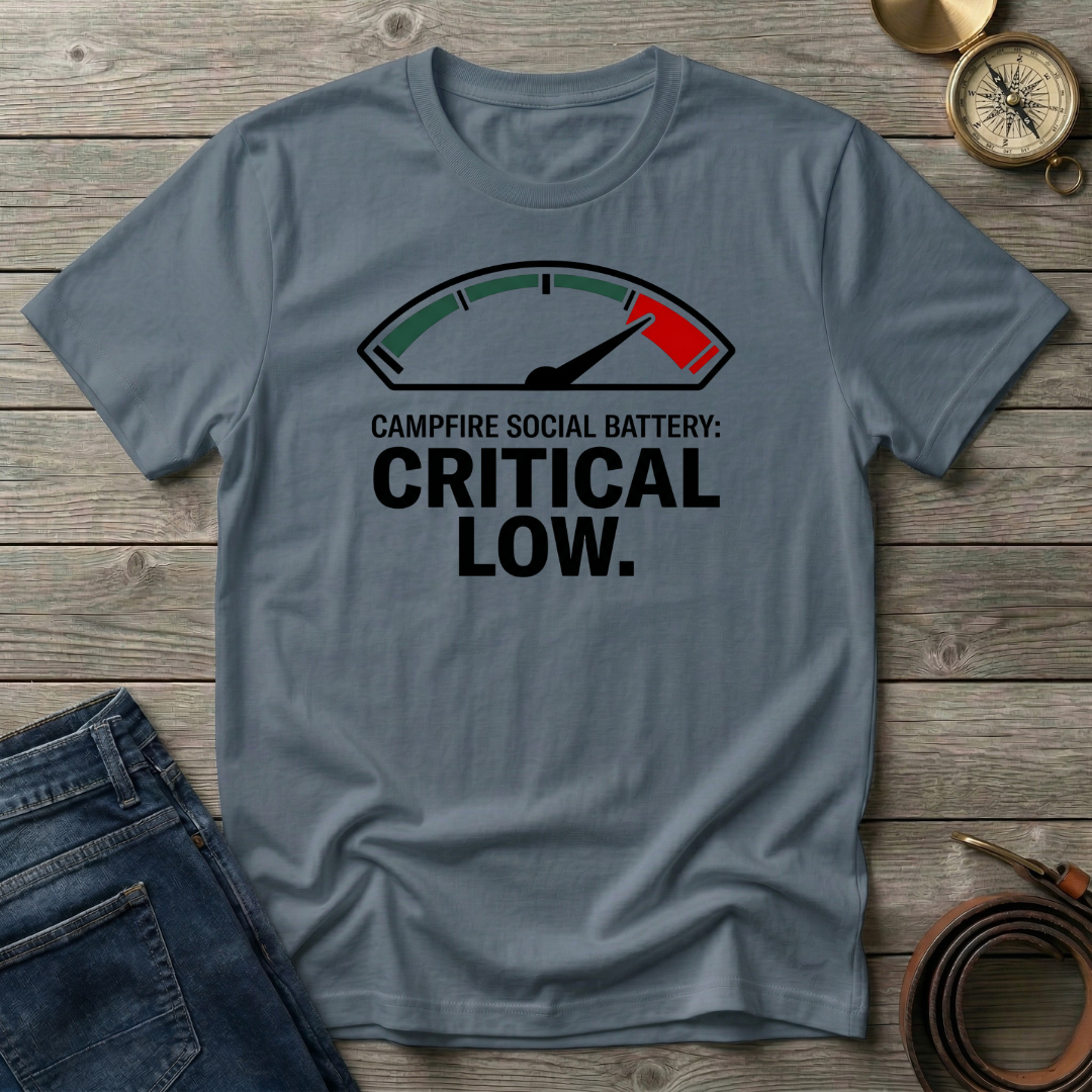 CAMPFIRE SOCIAL BATTERY T-SHIRT