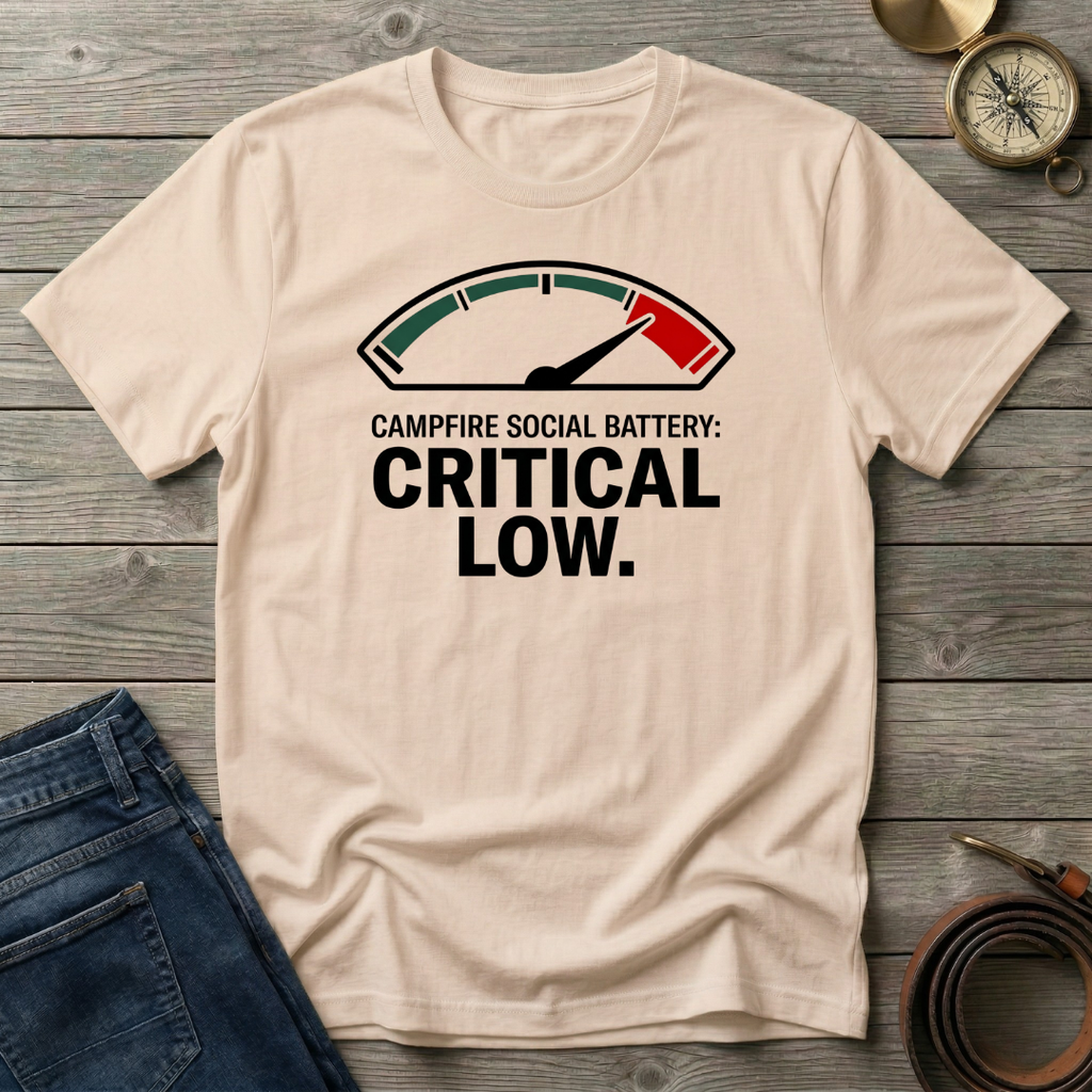 CAMPFIRE SOCIAL BATTERY T-SHIRT