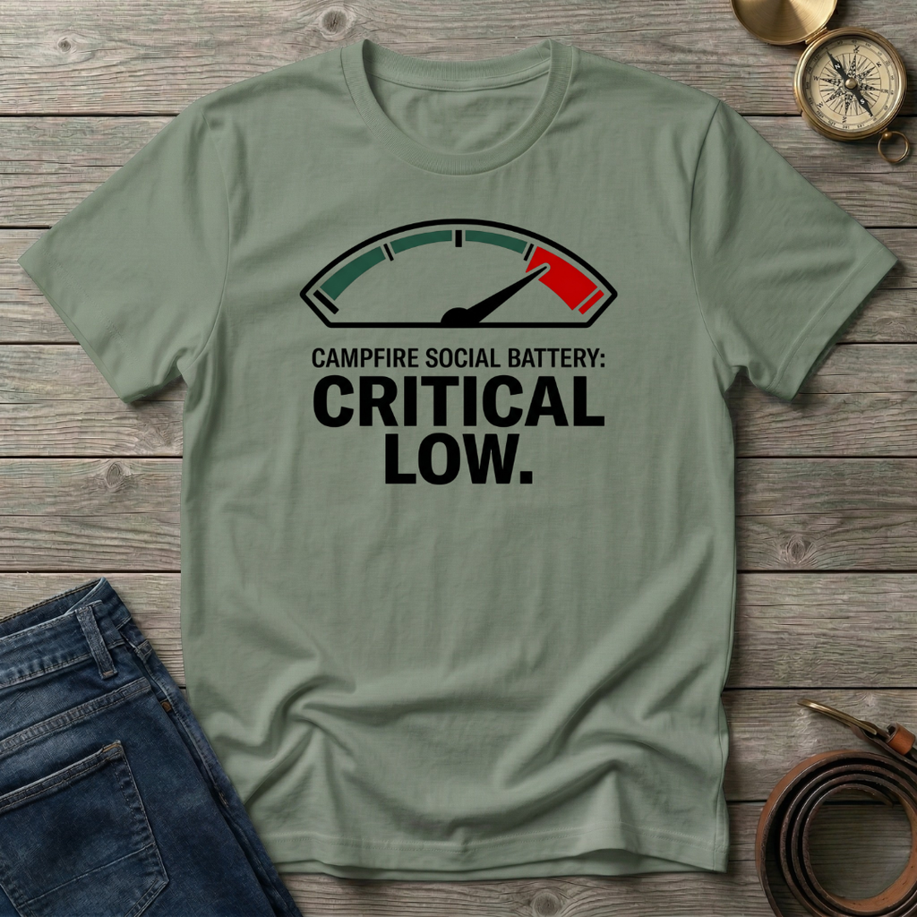 CAMPFIRE SOCIAL BATTERY T-SHIRT