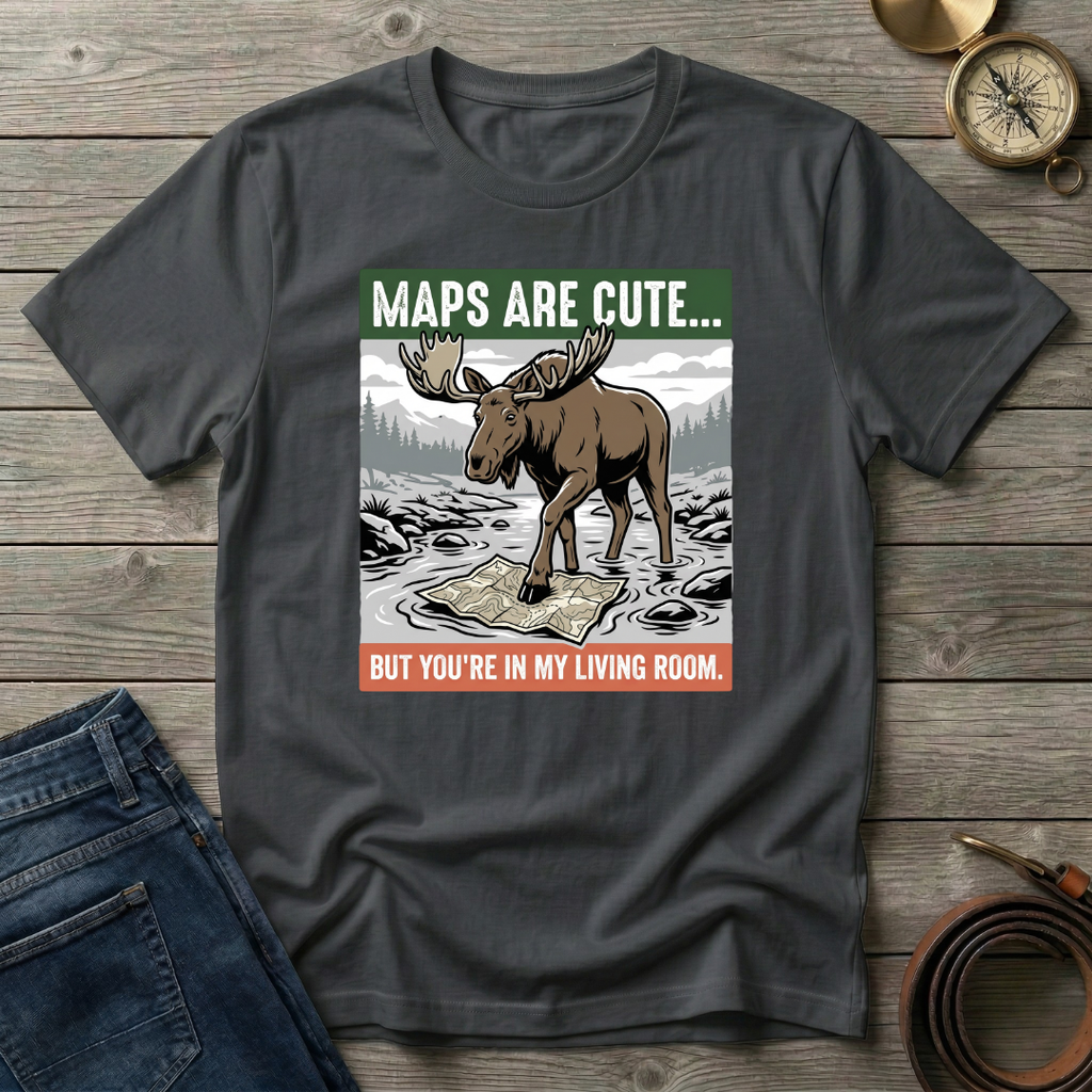 MAPS ARE CUTE T-SHIRT