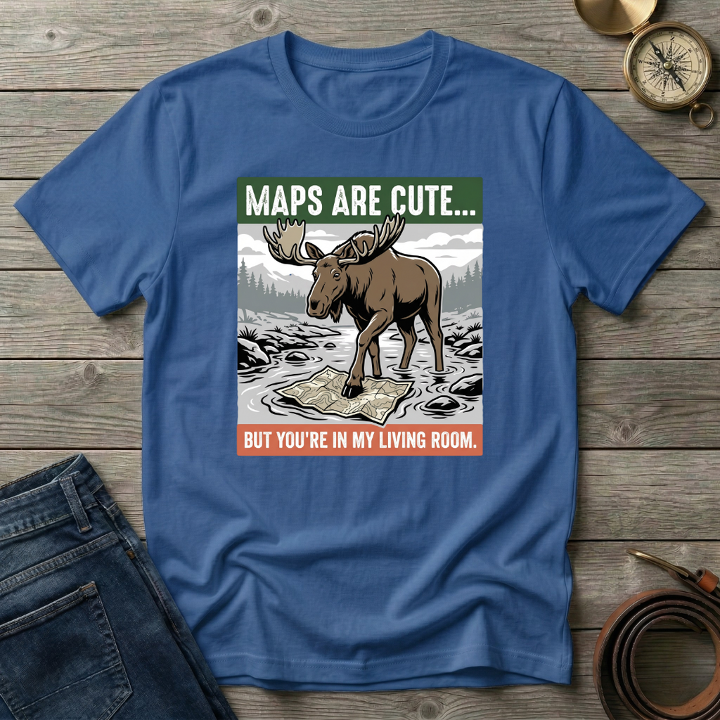 MAPS ARE CUTE T-SHIRT