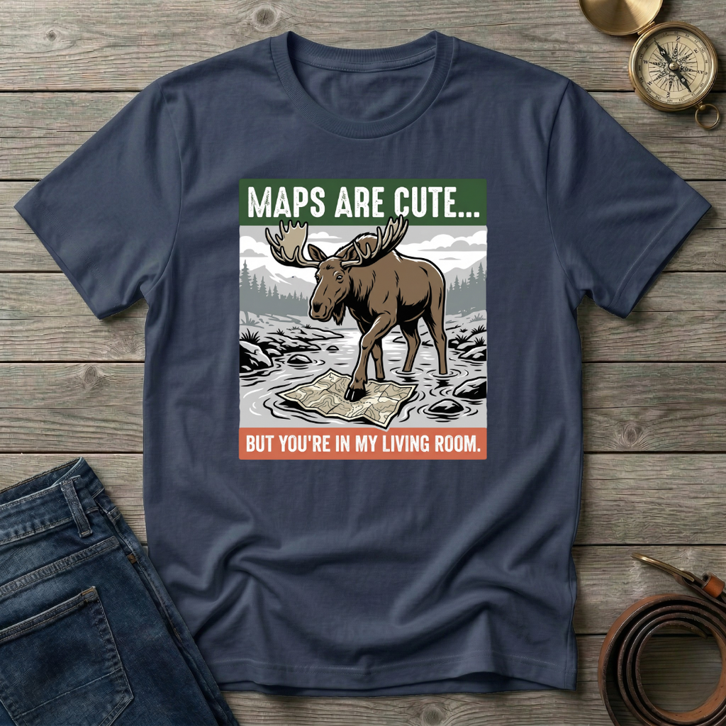 MAPS ARE CUTE T-SHIRT