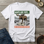 MAPS ARE CUTE T-SHIRT