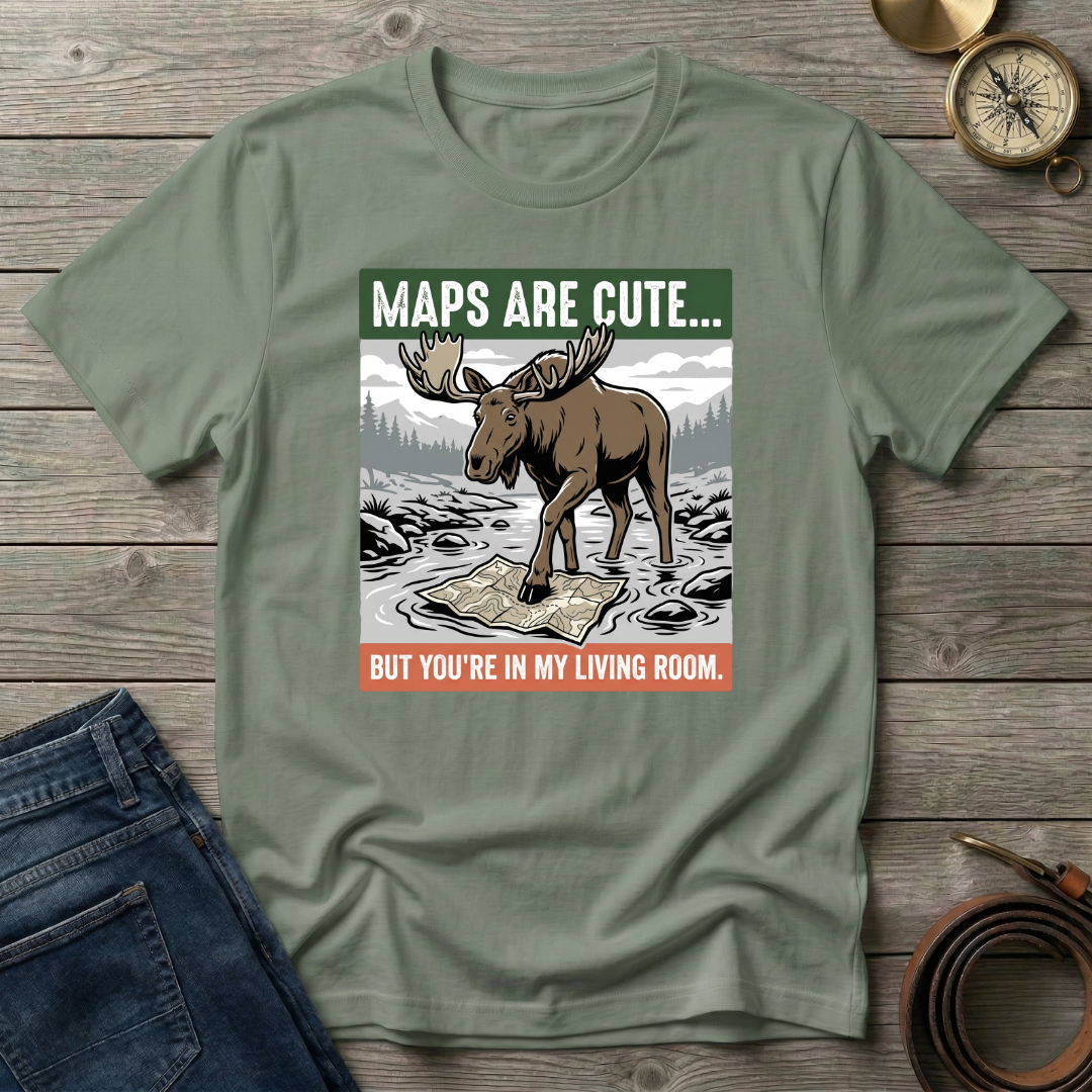 MAPS ARE CUTE T-SHIRT