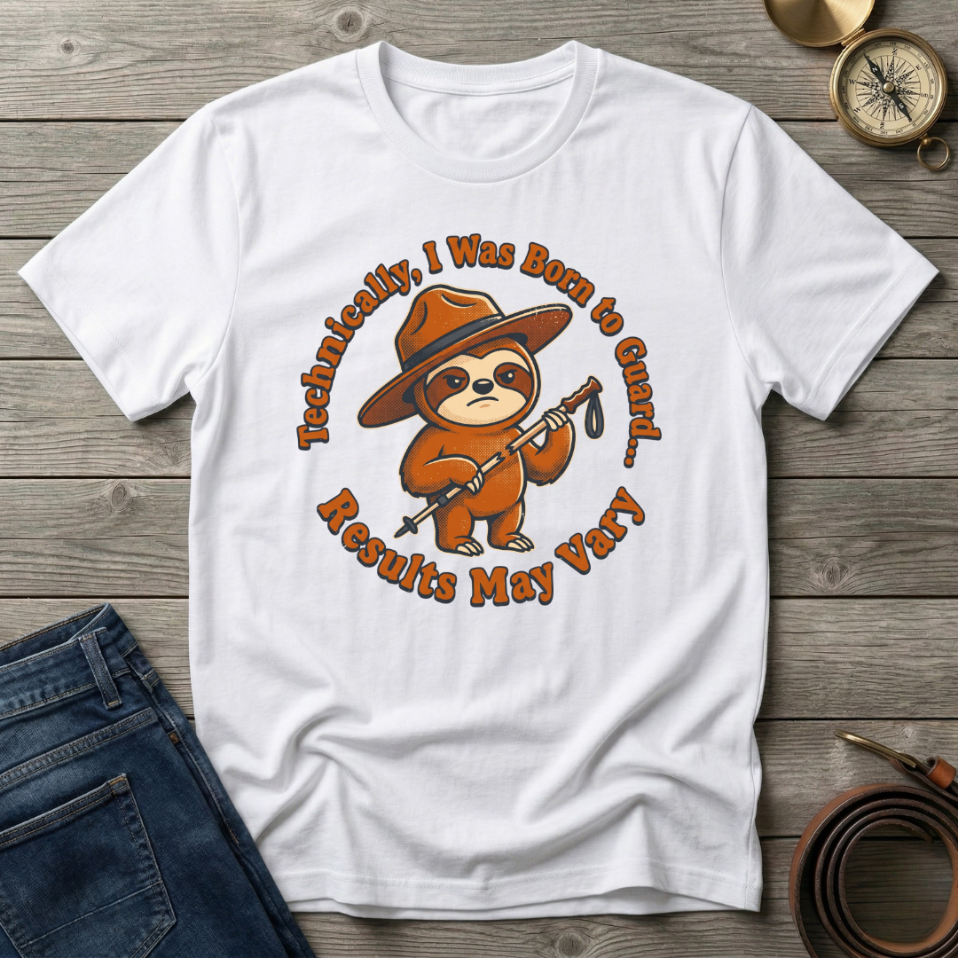 I WAS BORN TO GUARD T-SHIRT