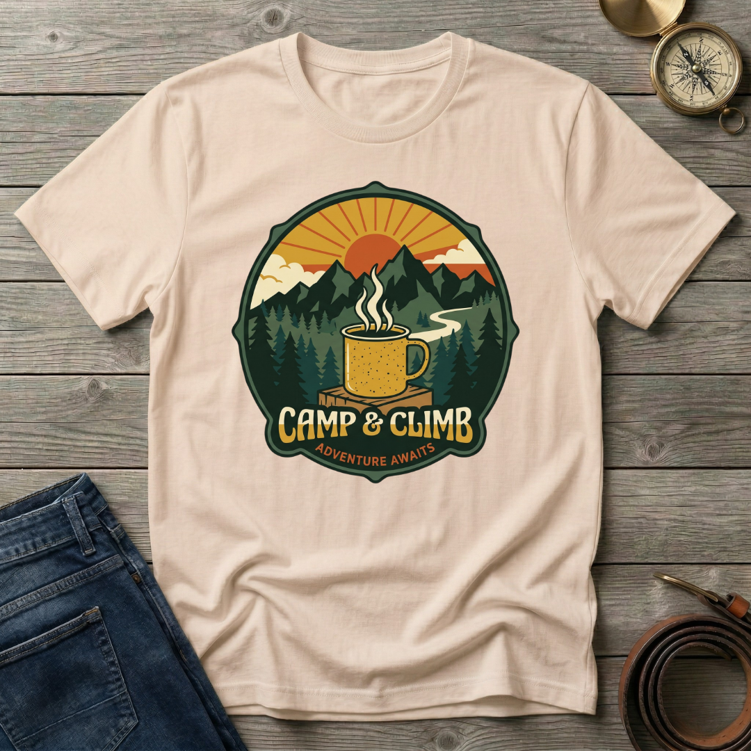 CAMP AND CLIMB T-SHIRT