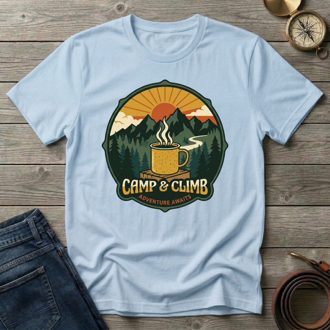 CAMP AND CLIMB T-SHIRT