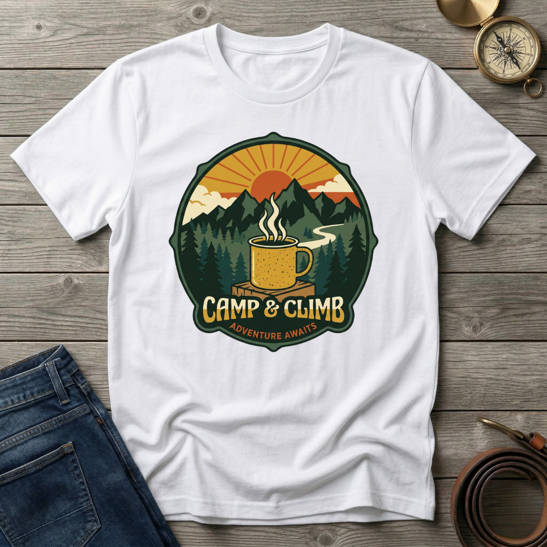CAMP AND CLIMB T-SHIRT