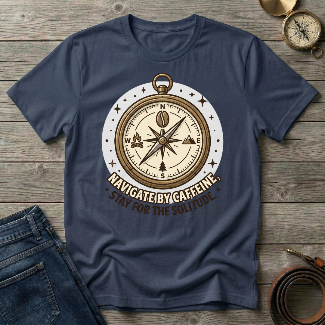 NAVIGATE BY CAFFINE T-SHIRT