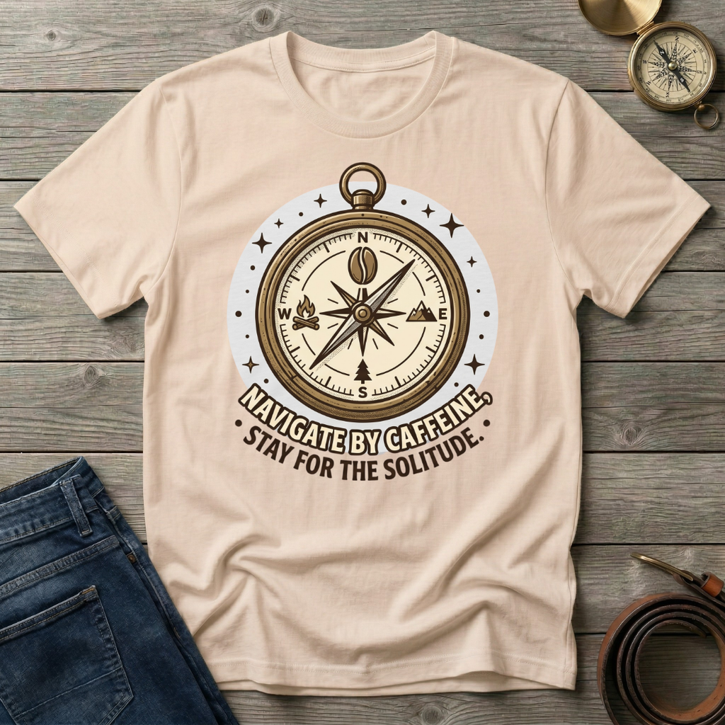 NAVIGATE BY CAFFINE T-SHIRT