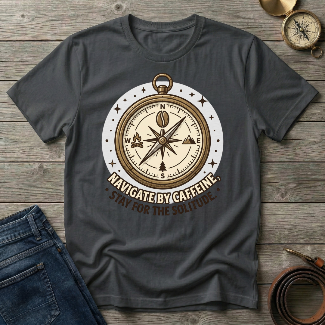 NAVIGATE BY CAFFINE T-SHIRT