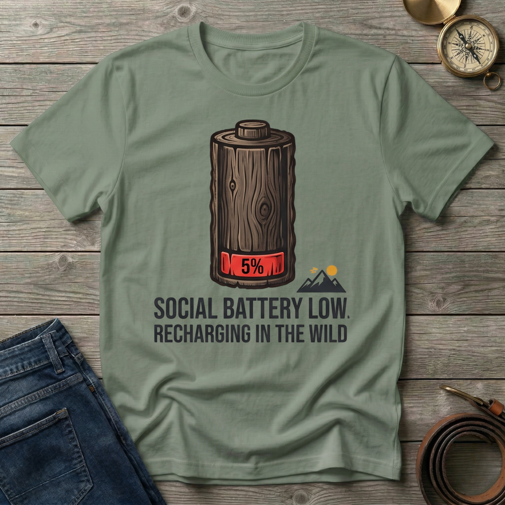 SOCIAL BATTERY LOW  T-SHIRT