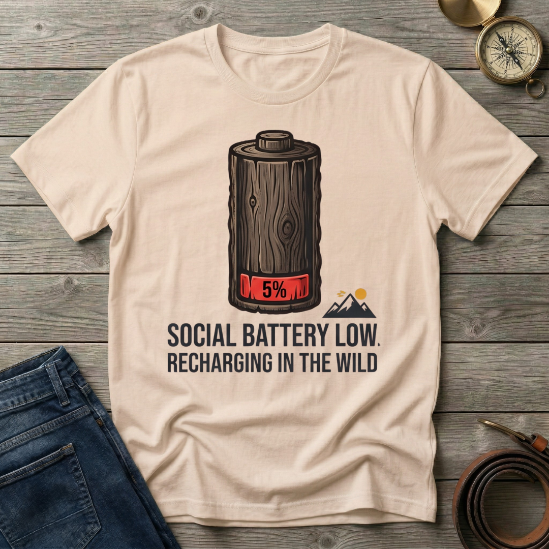 SOCIAL BATTERY LOW  T-SHIRT