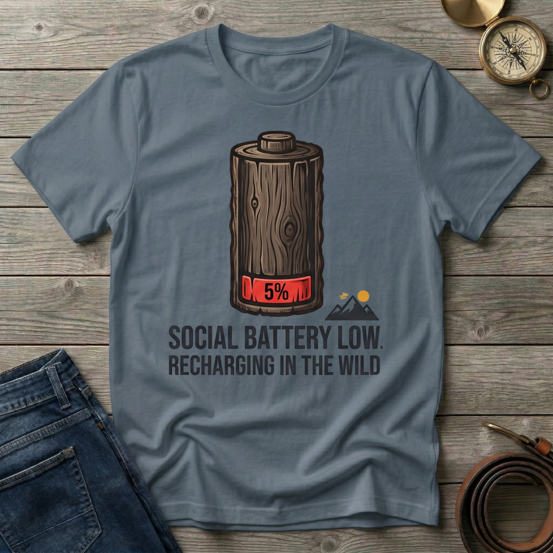 SOCIAL BATTERY LOW  T-SHIRT