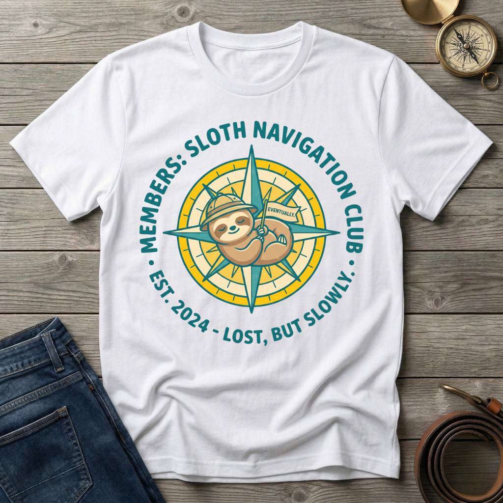 SLOTH NAVIGATION CLUB  T-SHIRT