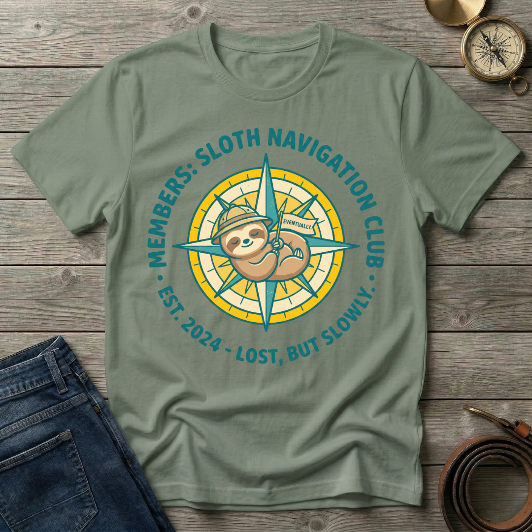 SLOTH NAVIGATION CLUB  T-SHIRT