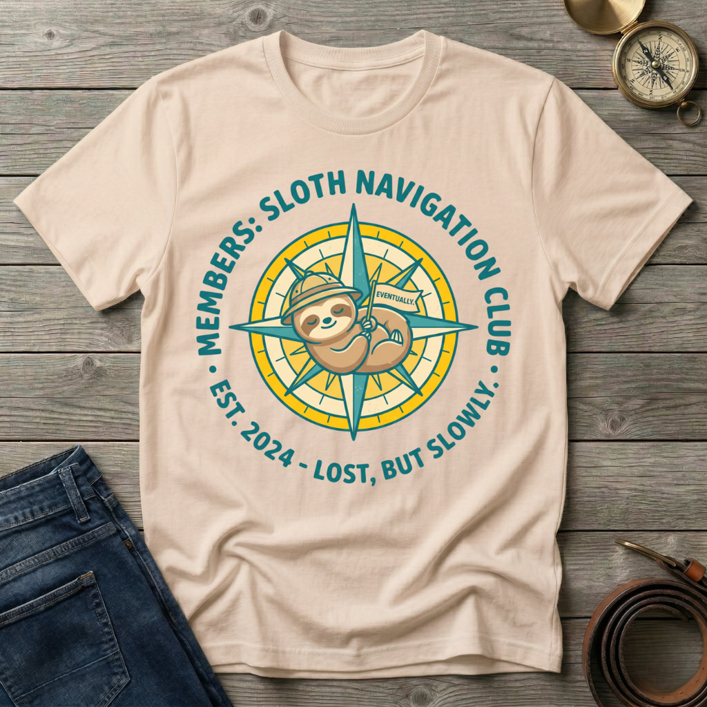 SLOTH NAVIGATION CLUB  T-SHIRT