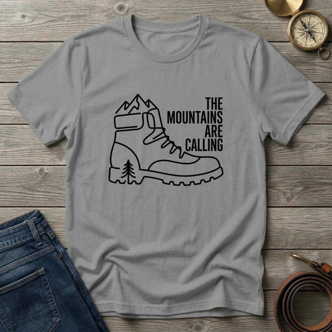 THE MOUNTAINS ARE CALLING T-SHIRT
